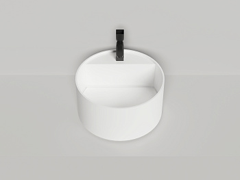 Раковина из искусственного камня Salini ARMONIA 130423M 45х45 накладная цвет белый без отверстий под смеситель